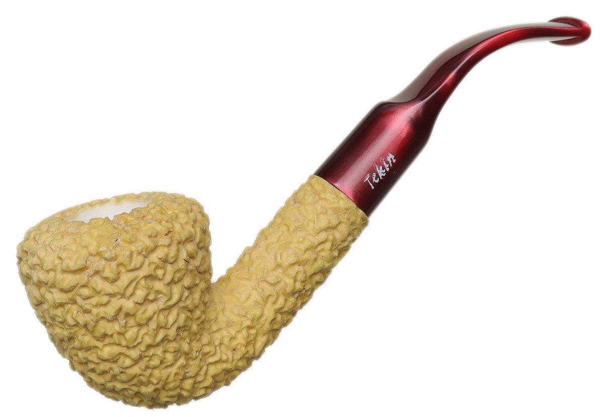 AKB Meerschaum Rusticated Bent Dublin (Tekin) (with Case)