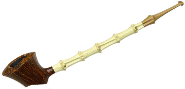 Nate King Smooth Dublin Churchwarden with Bamboo (382)