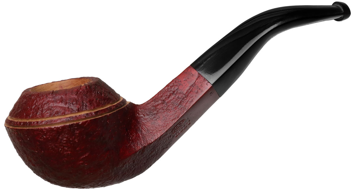 Ropp Ruby Sandblasted Bent Bulldog
