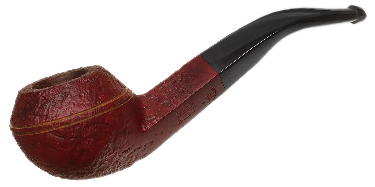 Ropp Ruby Sandblasted Bent Bulldog