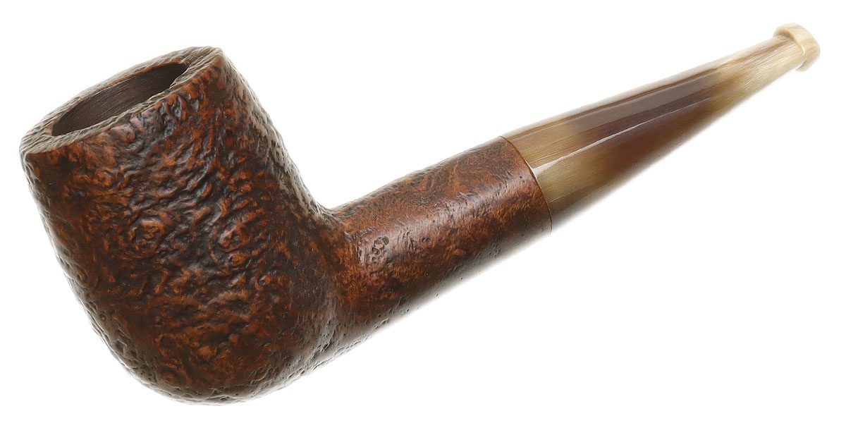 Ropp: Vintage Stout Sandblasted Billiard Tobacco Pipe