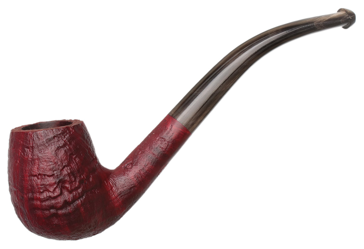 Ropp Ruby Sandblasted Bent Billiard