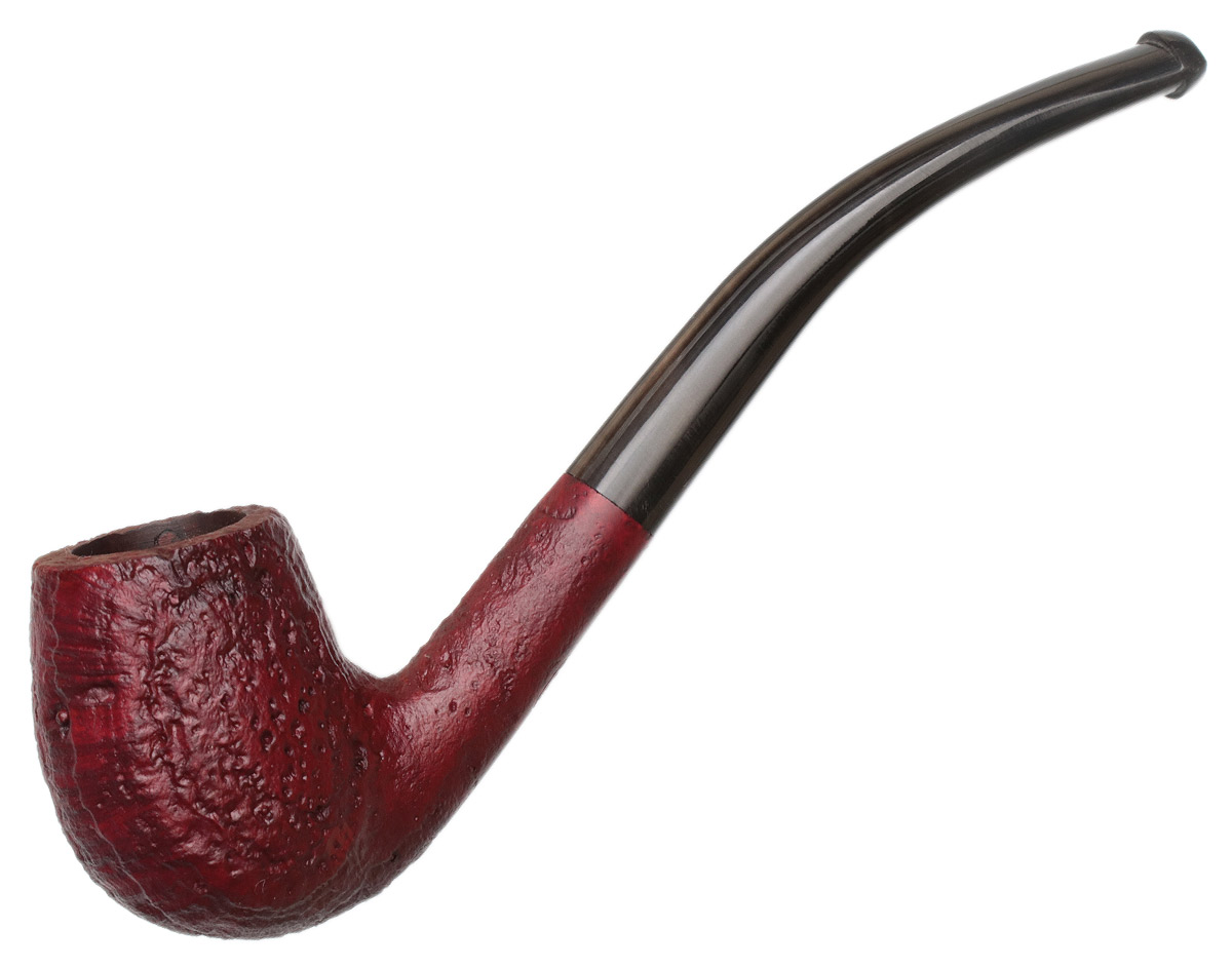 Ropp Ruby Sandblasted Bent Billiard