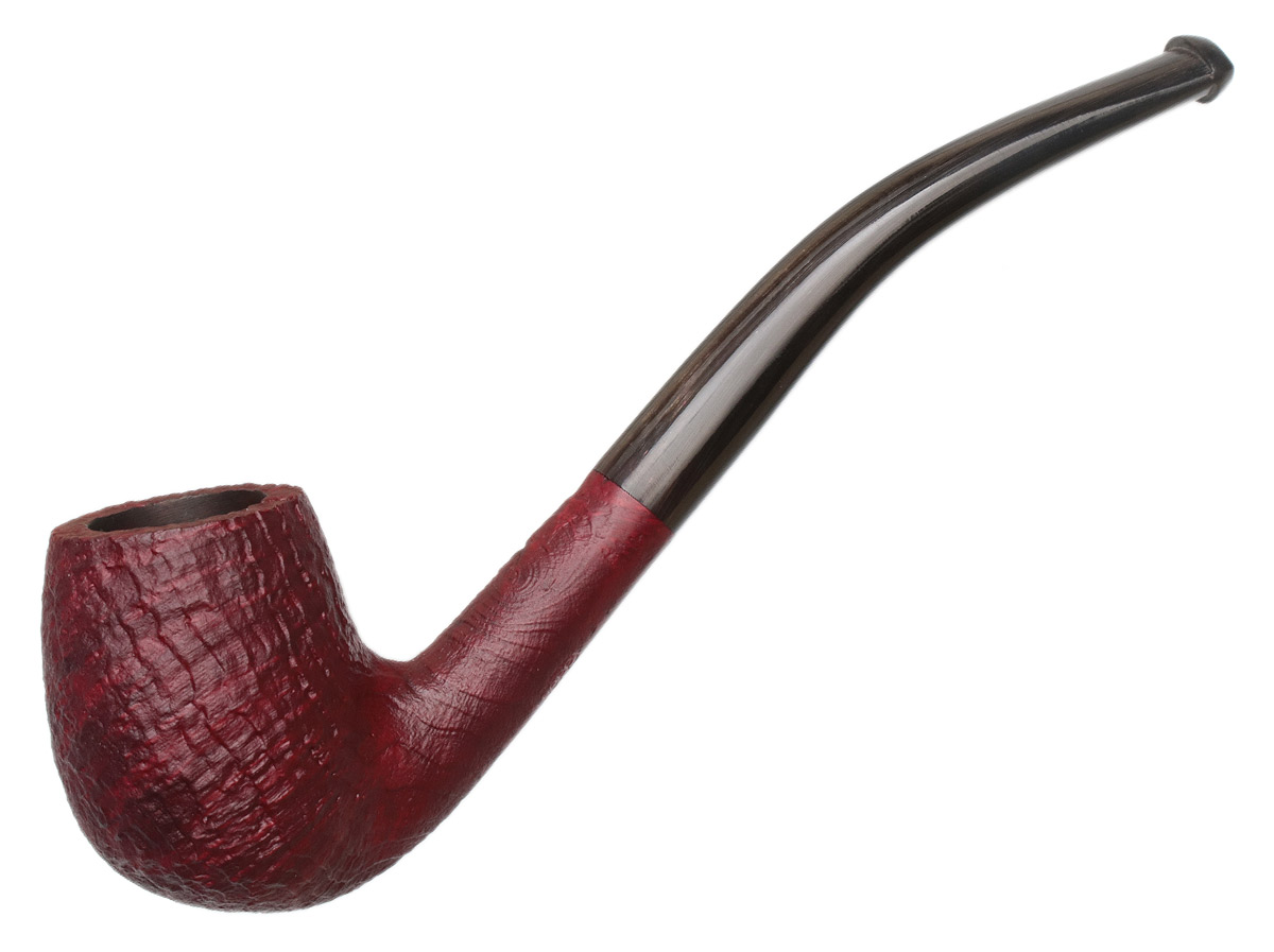 Ropp Ruby Sandblasted Bent Billiard