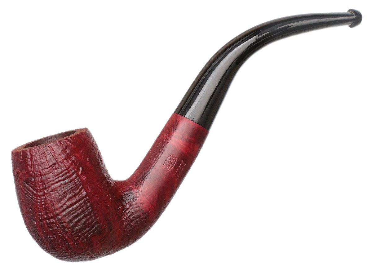 Ropp Ruby Sandblasted Large Bent Billiard