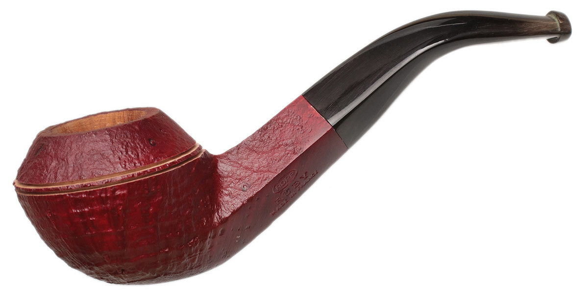 Ropp Ruby Sandblasted Bent Bulldog
