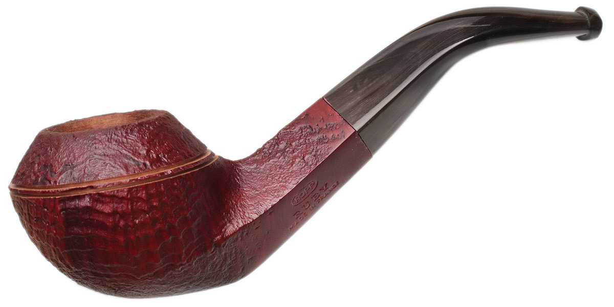 Ropp Ruby Sandblasted Bent Bulldog