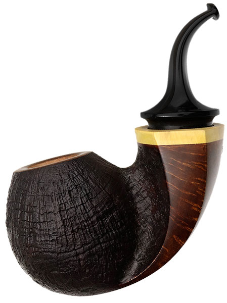 Konstantin Shekita Partially Sandblasted Bent Apple with Boxwood
