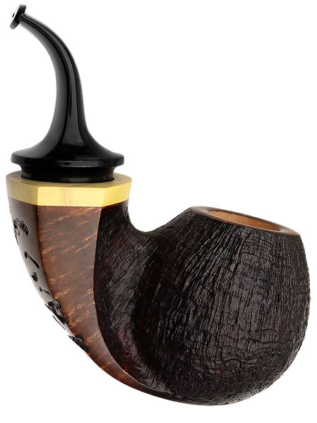 Konstantin Shekita Partially Sandblasted Bent Apple with Boxwood
