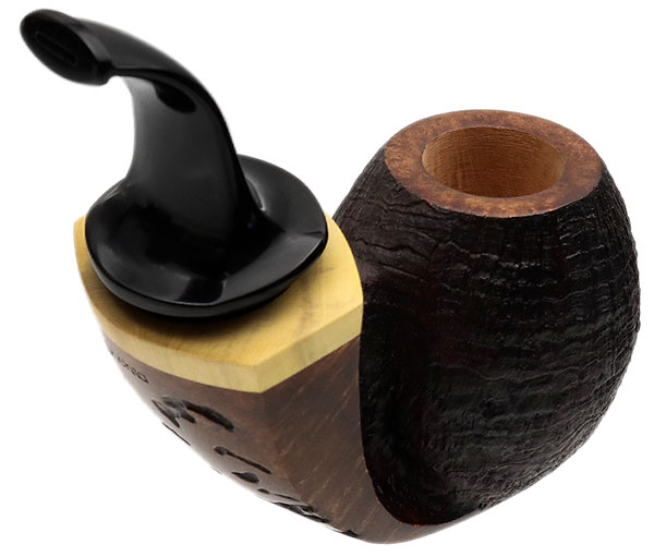 Konstantin Shekita Partially Sandblasted Bent Apple with Boxwood