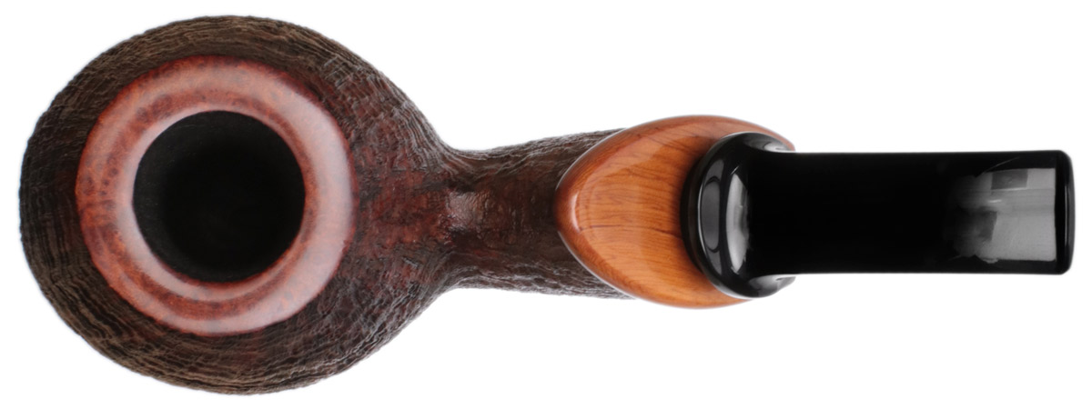 Konstantin Shekita Partially Sandblasted Magnum Bent Apple with Rosewood