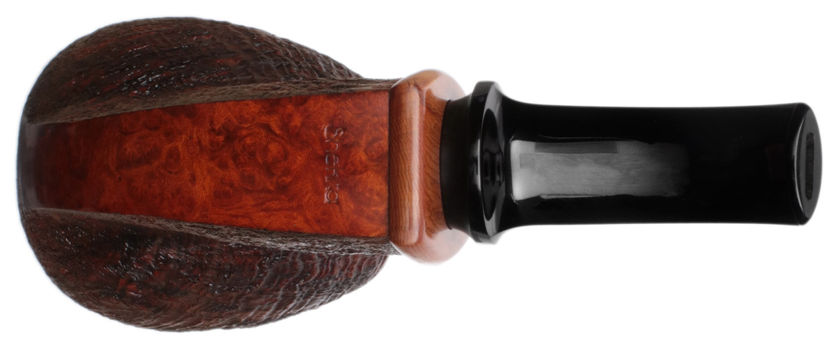Konstantin Shekita Partially Sandblasted Magnum Bent Apple with Rosewood