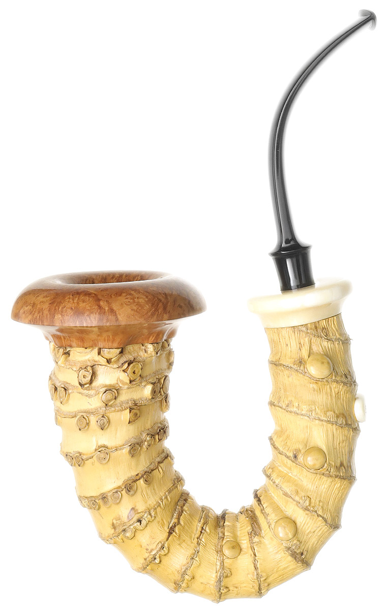 Konstantin Shekita Bamboo Calabash with Mammoth and Boxwood