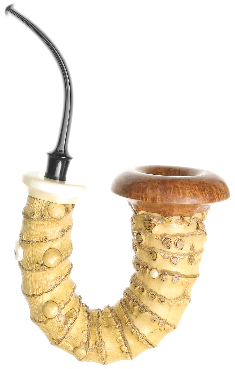 Konstantin Shekita Bamboo Calabash with Mammoth and Boxwood