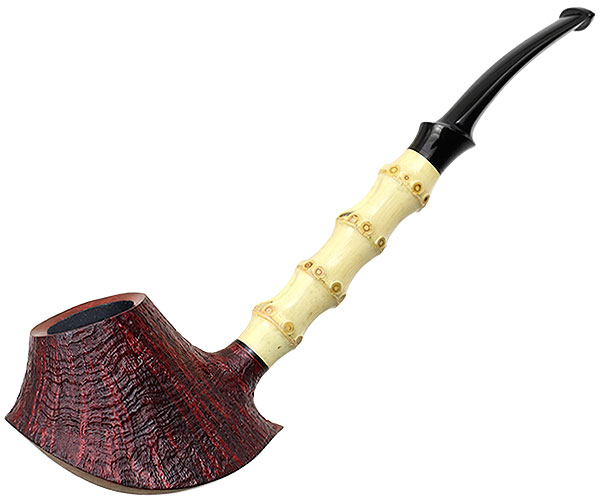 Abe Herbaugh Partially Sandblasted Volcano with Bamboo