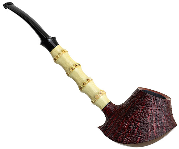 Abe Herbaugh Partially Sandblasted Volcano with Bamboo