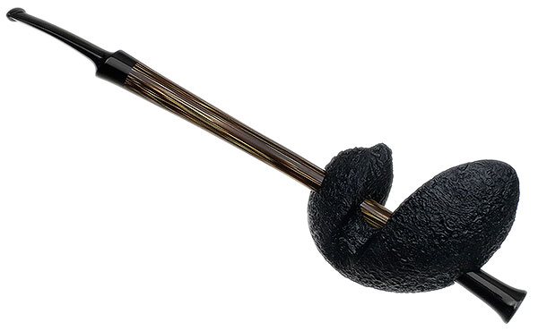 Abe Herbaugh Partially Sandblasted Speared Fish with Bamboo