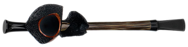 Abe Herbaugh Partially Sandblasted Speared Fish with Bamboo
