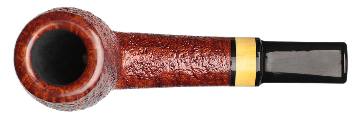 Abe Herbaugh Sandblasted Oval Shank Billiard with Boxwood