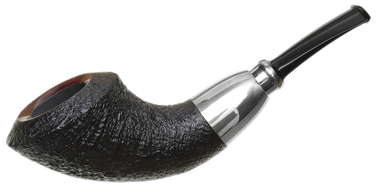Abe Herbaugh Sandblasted Horn with Silver Spigot
