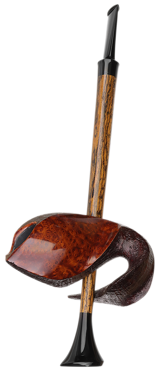 Abe Herbaugh Partially Sandblasted Speared Fish with Bocote