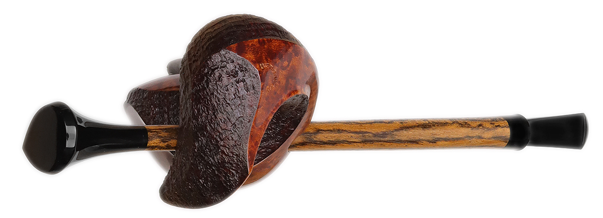 Abe Herbaugh Partially Sandblasted Speared Fish with Bocote