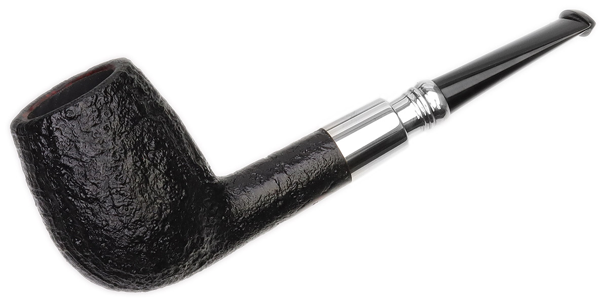 Abe Herbaugh Sandblasted Billiard with Silver Spigot