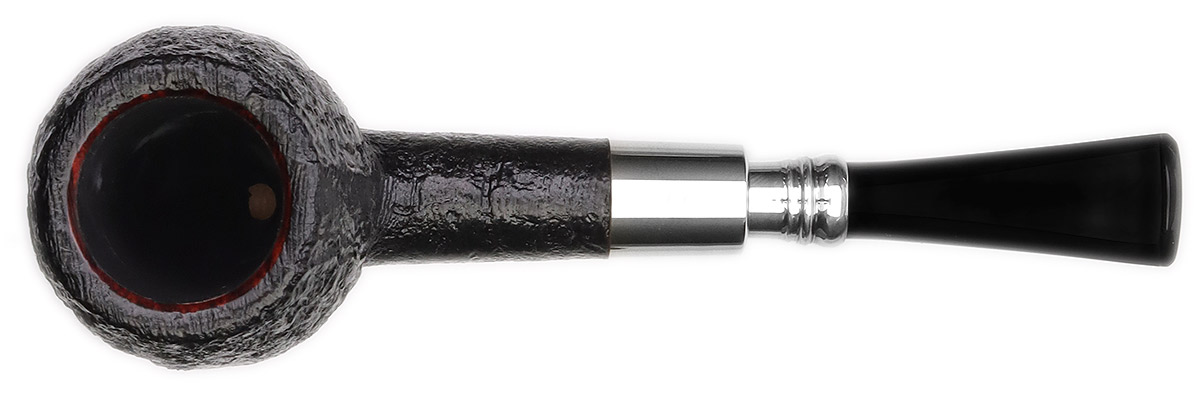 Abe Herbaugh Sandblasted Billiard with Silver Spigot