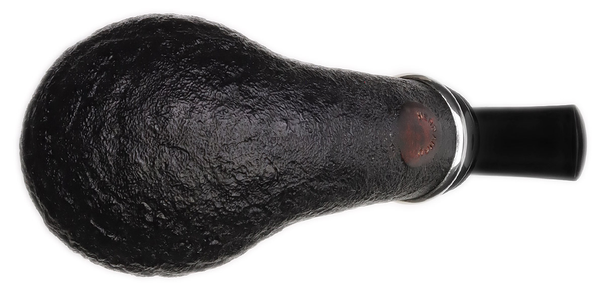 Abe Herbaugh Sandblasted Stout Bent Egg with Silver