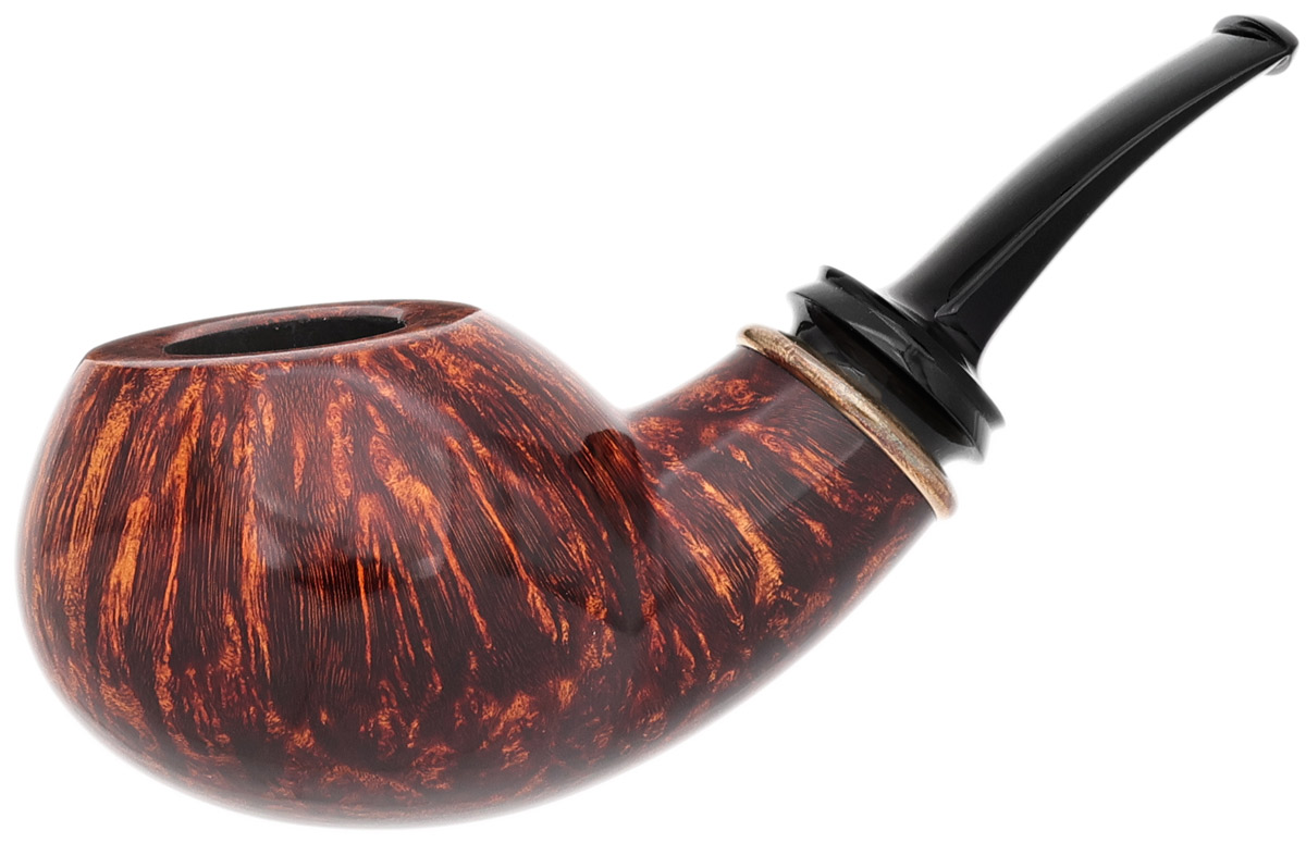 Abe Herbaugh Smooth Bent Apple with Spun Silver Ring (2026)