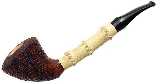 Scott Thile Sandblasted Bent Dublin with Bamboo (FH) (366)