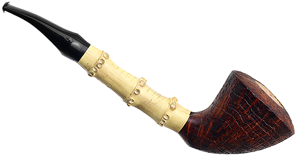 Scott Thile Sandblasted Bent Dublin with Bamboo (FH) (366)