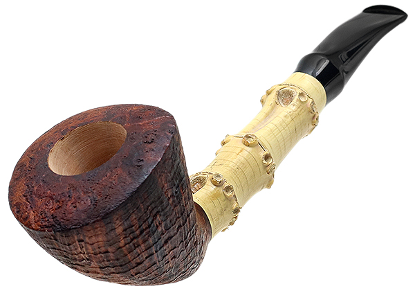 Scott Thile Sandblasted Bent Dublin with Bamboo (FH) (366)