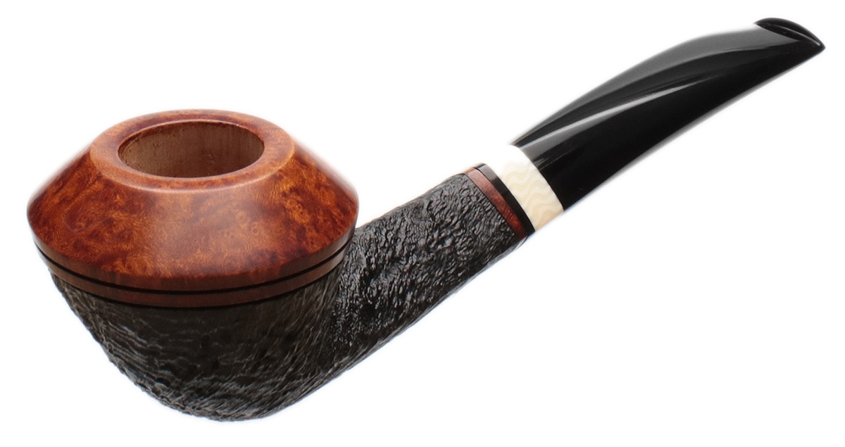 Scott Thile Partially Sandblasted Bent Bulldog Two Pipe Set with Stand and Tamper (OP2) (435) (436)