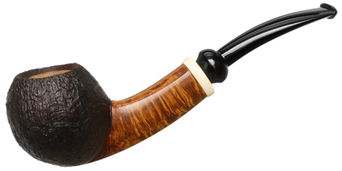 Scott Thile Partially Sandblasted Bent Apple with Ivorite (FH) (451)