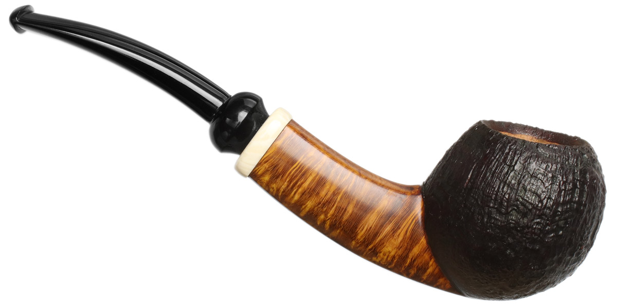 Scott Thile Partially Sandblasted Bent Apple with Ivorite (FH) (451)