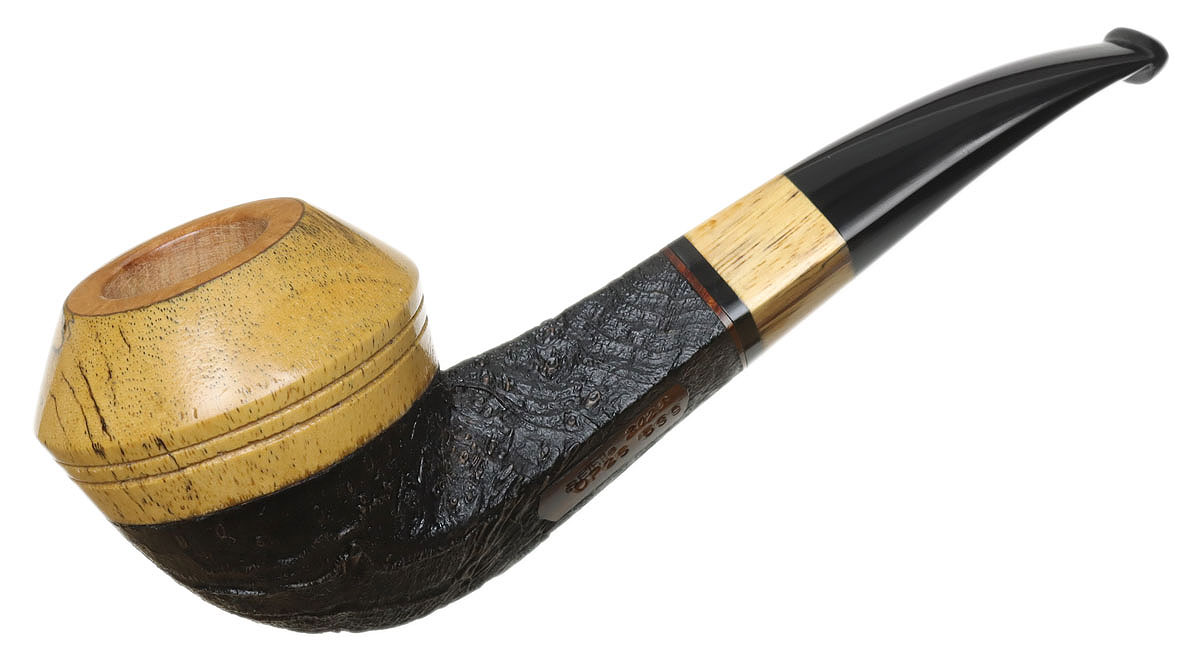 Scott Thile Sandblasted Strawberry Wood Bent Bulldog with Spalted Tamarind (OP2) (539)