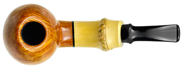 Tsuge Ikebana Smooth Bent Egg with Bamboo (Kikuchi) (F) (125)