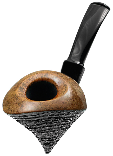 Tsuge Ikebana Sandblasted Freehand (Ohi) (E) (068)