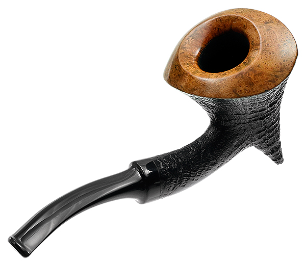 Tsuge Ikebana Sandblasted Freehand (Ohi) (E) (068)