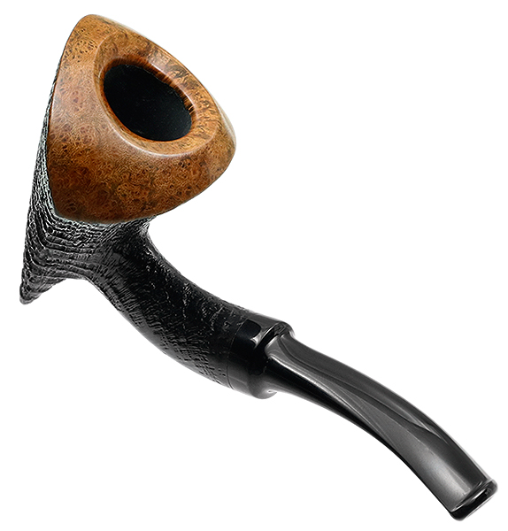 Tsuge Ikebana Sandblasted Freehand (Ohi) (E) (068)