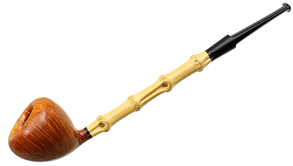 Tsuge Ikebana Smooth Acorn with Bamboo (Kikuchi) (E) (012)