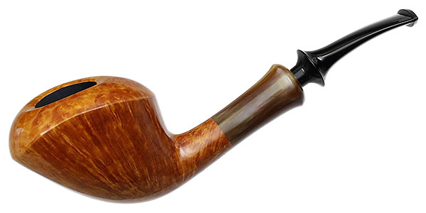 Tsuge Ikebana Smooth Bent Dublin with Horn (Kikuchi) (F) (124)