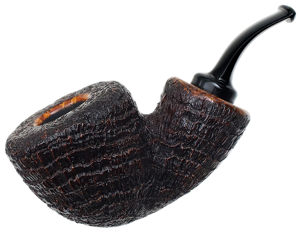 Tsuge Ikebana Sandblasted Bent Dublin Reverse Calabash (Ohi) (G) (225)