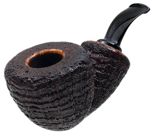 Tsuge Ikebana Sandblasted Bent Dublin Reverse Calabash (Ohi) (G) (225)