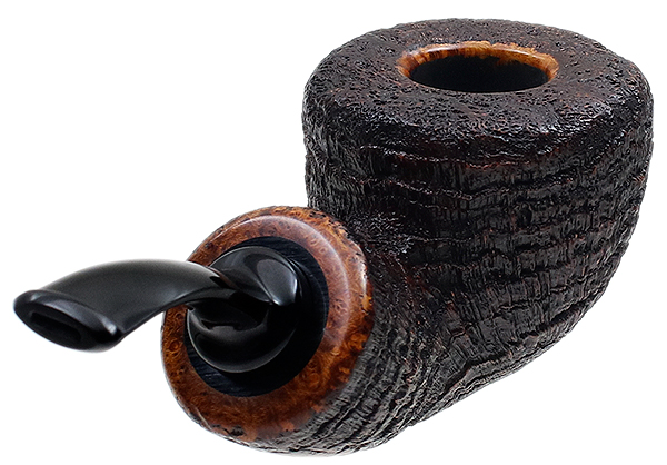 Tsuge Ikebana Sandblasted Bent Dublin Reverse Calabash (Ohi) (G) (225)