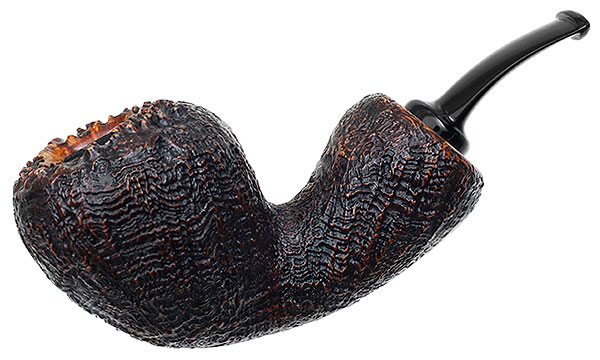 Tsuge Ikebana Sandblasted Bent Acorn Reverse Calabash (Ohi) (H) (236) (2016)