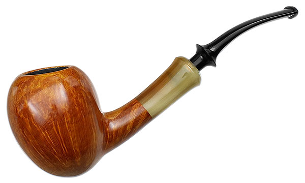 Tsuge Ikebana Smooth Bent Acorn with Horn (Fukuda) (J) (280) (2015)