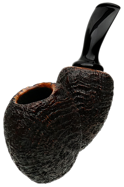 Tsuge Ikebana Sandblasted Blowfish Reverse Calabash (Ohi) (F) (230) (2016)