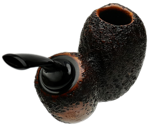 Tsuge Ikebana Sandblasted Blowfish Reverse Calabash (Ohi) (F) (230) (2016)